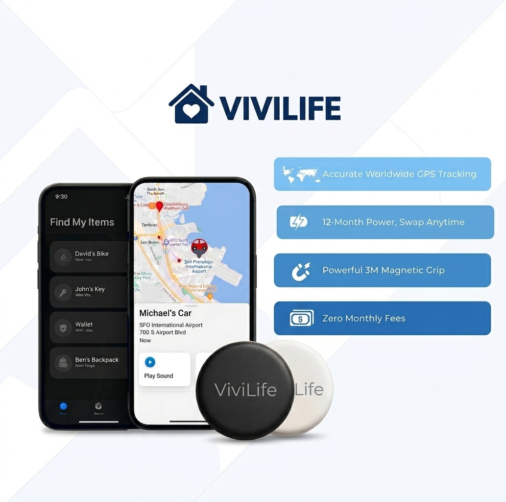 ViviLife - GPS Trackgo Tracker No Subscription Required( Android & Apple)