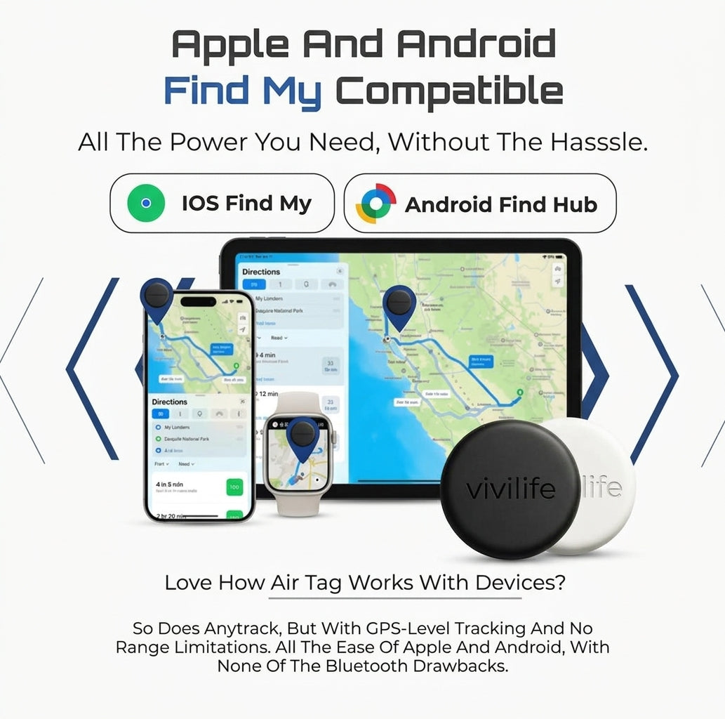 ViviLife - GPS Trackgo Tracker No Subscription Required( Android & Apple)